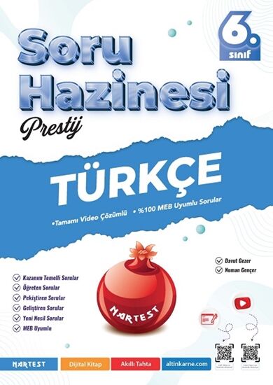 Nartest Yayınevi 6. Sınıf Prestij Türkçe Soru Hazinesi
