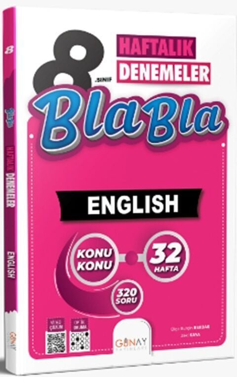 Günay Yayınları 8. Sınıf Bla Bla 32 Haftalık İngilizce Denemeleri
