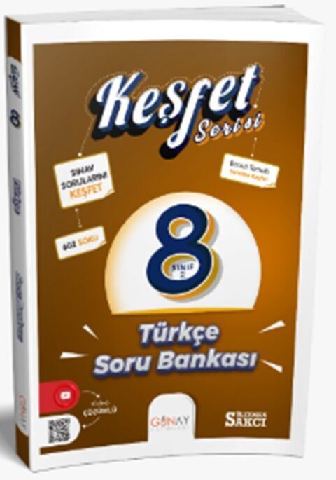 Günay Yayınları 8. Sınıf Keşfet Serisi Türkçe Soru Bankası (2023-2024)