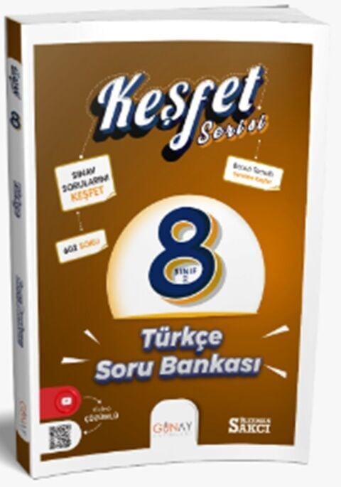 Günay Yayınları 8. Sınıf Keşfet Serisi Türkçe Soru Bankası