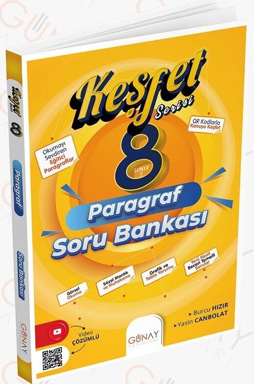 Günay Yayınları 8. Sınıf Zoom Serisi Paragraf Soru Bankası