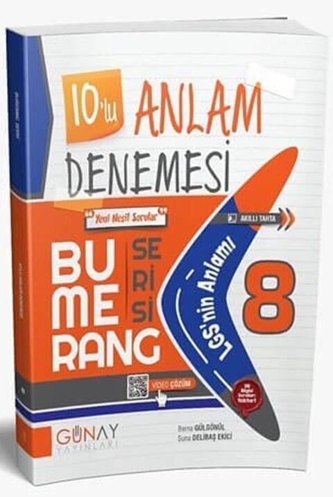 Günay Yayınları 8. Sınıf Bumerrang 10'Lu Anlam Denemesi