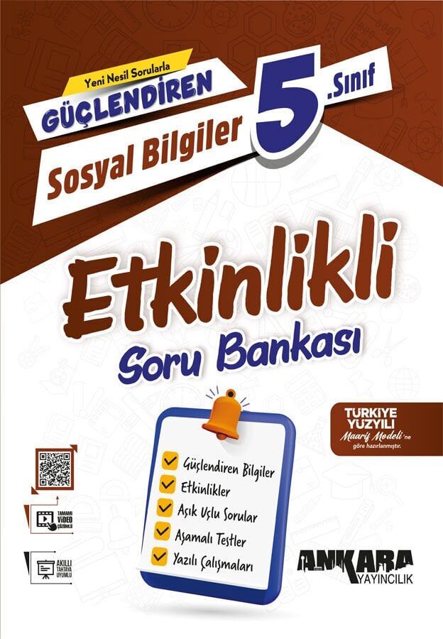 Ankara Yayınları 5. Sınıf Sosyal Bilgiler Etkinlikli Soru Bankası
