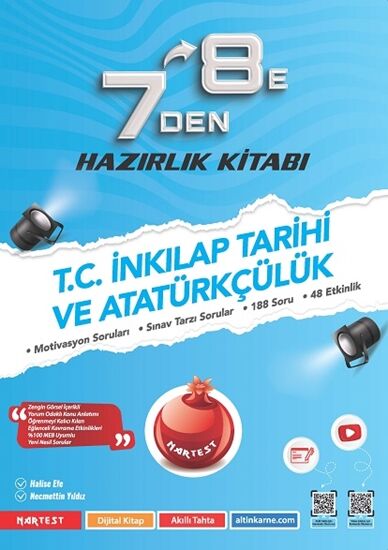 Nartest Yayınevi 7 Den 8 E T.c. İnkılap Tarihi Ve Atatürkçülük Hazırlık Kitabı