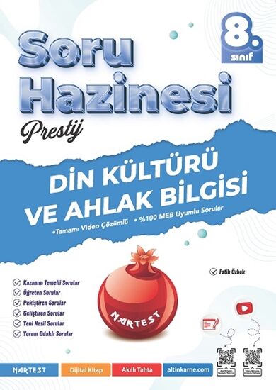 Nartest Yayınevi 8. Sınıf Prestij Din Kültürü Ve Ahlak Bilgisi Soru Hazinesi