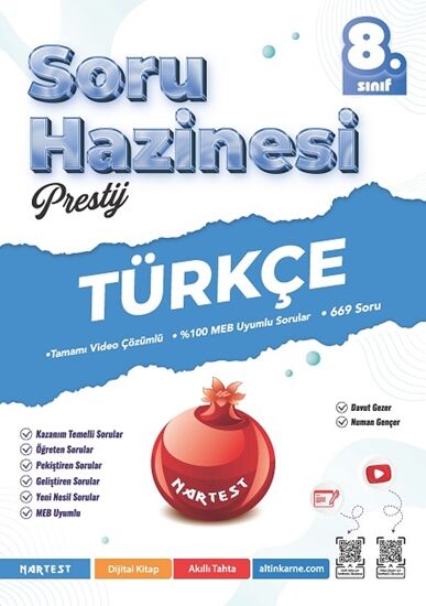 Nartest Yayınevi 8. Sınıf Prestij Türkçe Soru Hazinesi