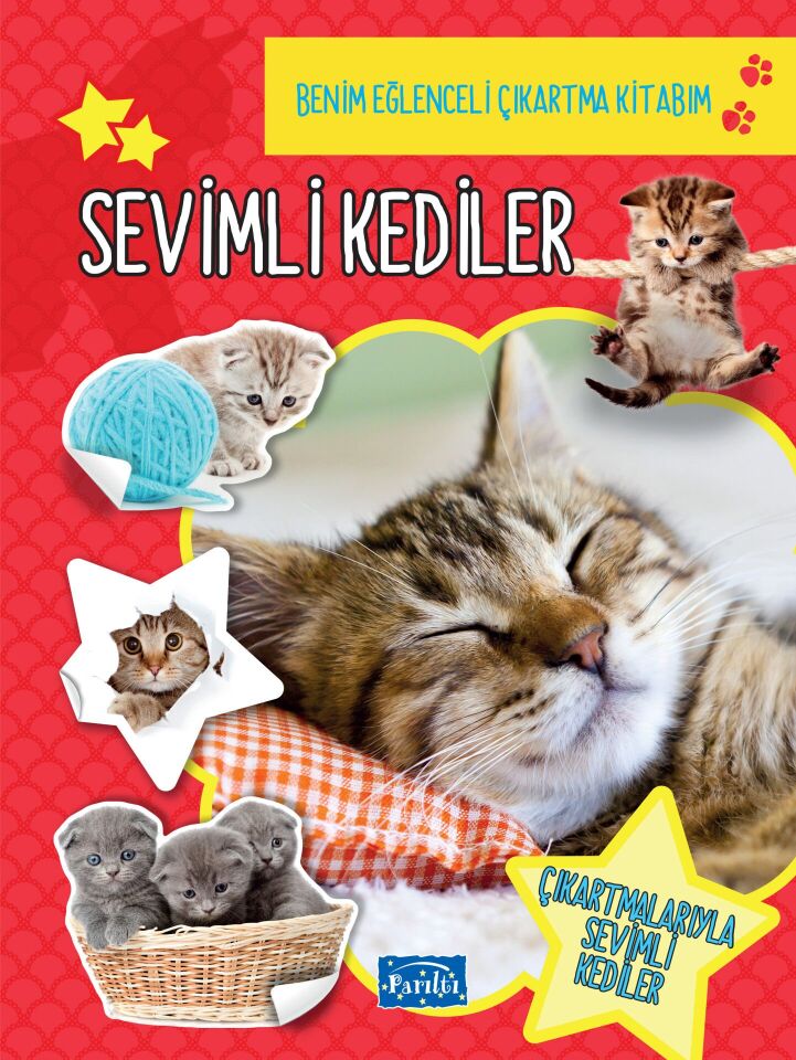Sevimli Kediler Benim eğlenceli Çıkartma Kitabım