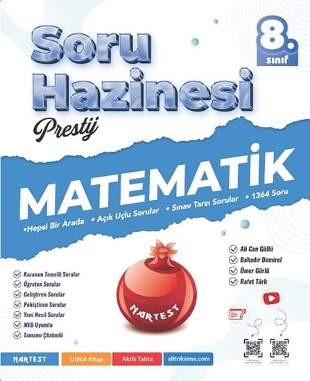 Nartest Yayınevi 8. Sınıf Prestij Matematik Soru Hazinesi