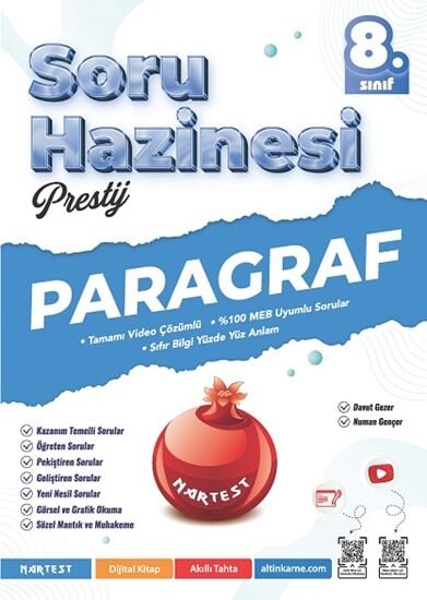 Nartest Yayınevi 8. Sınıf Prestij Paragraf Soru Hazinesi