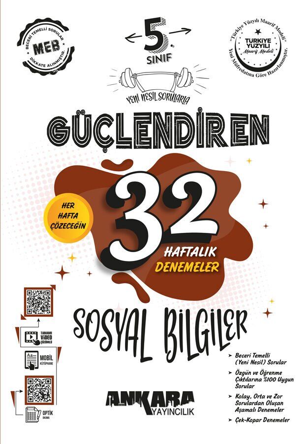 Ankara Yayınları 5. Sınıf Sosyal Bilgiler 32 Hafta Kazanım Deneme