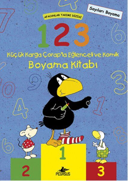 Afacanlar Takımı Dizisi 1 2 3 Küçük Karga Çorapla Eğlenceli ve Komik Boyama Kitabı