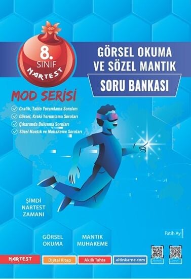 Nartest Yayınevi 8. Sınıf Mod Görsel Okuma Ve Sözel Mantık Soru Bankası