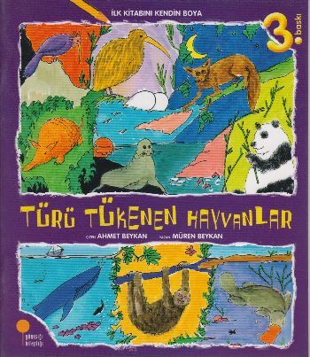 İlk Kitabını Kendin Boya Türü Tükenen Hayvanlar