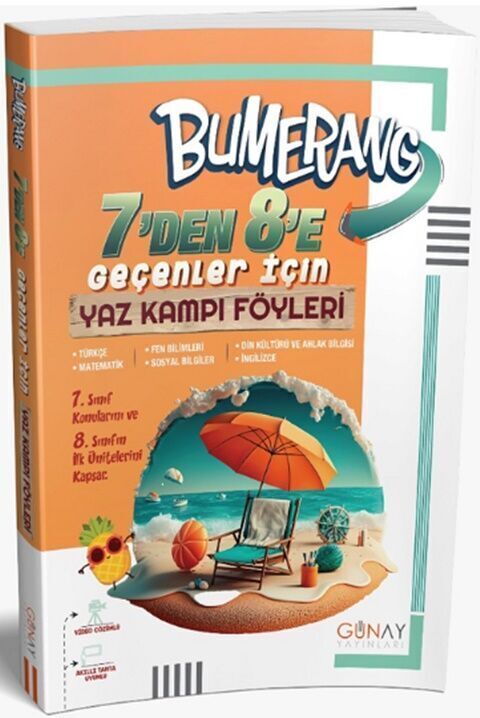Günay Yayınları 7'Den 8'E Geçenler İçin Bumerang Yaz Kampı Föyleri
