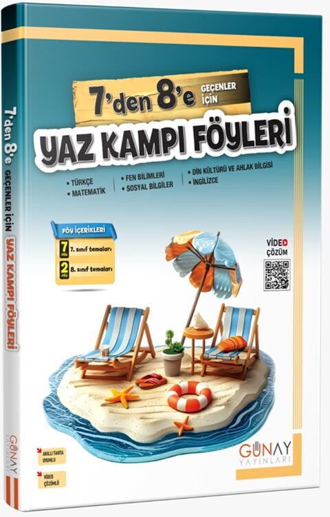 Günay Yayınları 7 den 8 e Geçenler İçin Yaz Kampı Föyleri