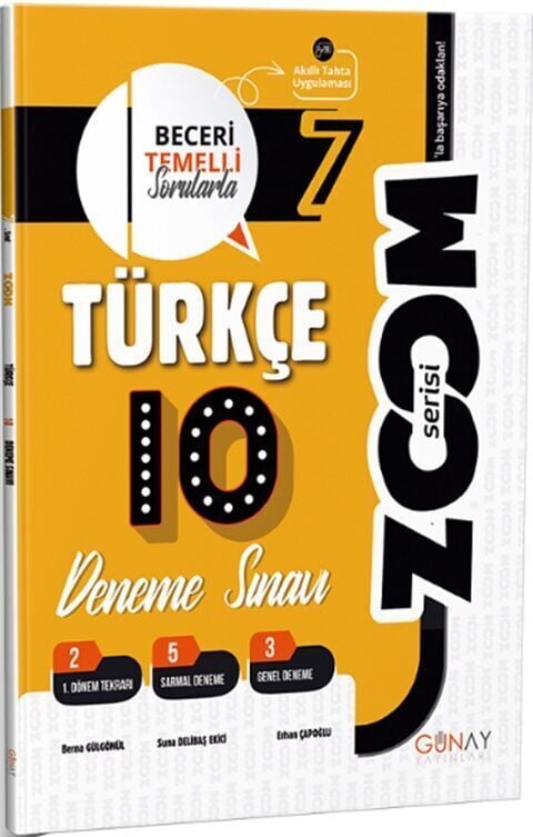 Günay Yayınları 7. Sınıf Türkçe 10'Lu Branş Denemeler