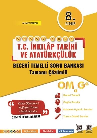 Omage Yayınları 8. Sınıf Omage Gold İnkılap Tarihi Soru Bankası (nartest Mavi İle Aynı Kitap)