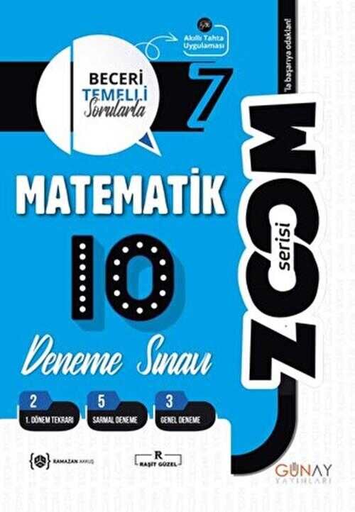 Günay Yayınları 7. Sınıf Matematik 10'Lu Branş Denemeler