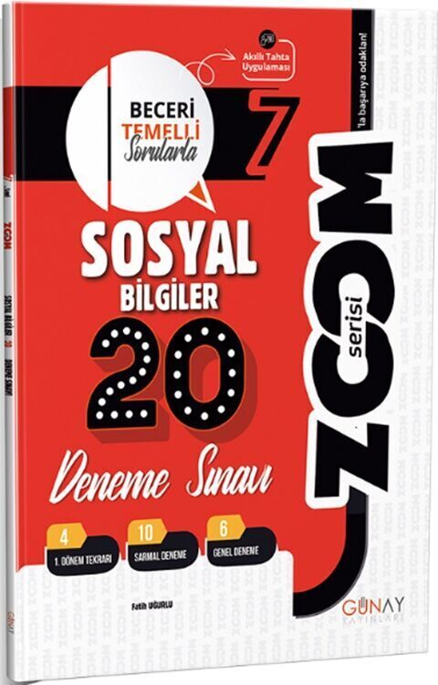 Günay Yayınları 7. Sınıf Sosyal Bilgiler 20'Li Branş Denemeler