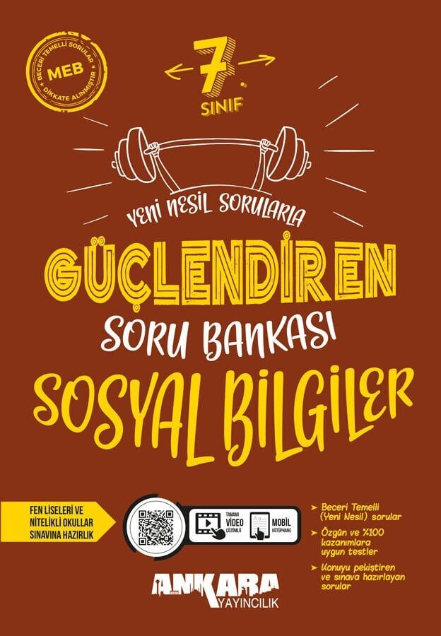 Ankara Yayınları 7. Sınıf Sosyal Bilgiler Soru Bankası