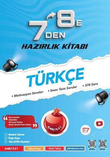Nartest Yayınevi 7 Den 8 E Türkçe Hazırlık Kitabı