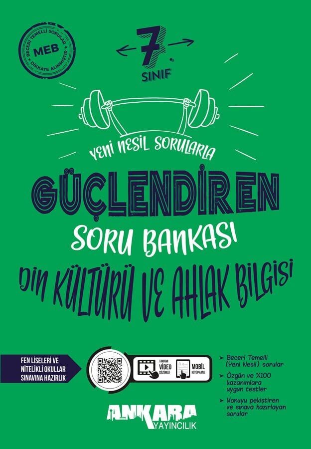Ankara Yayınları 7. Sınıf Din Kültürü Ve Ahlak Bilgisi Soru Bankası