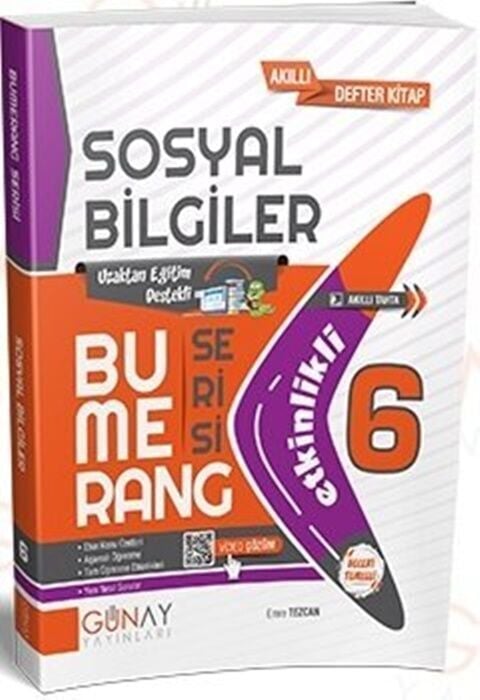 Günay Yayınları 6. Sınıf Bumerang Etkinlikli Sosyal Bilgiler