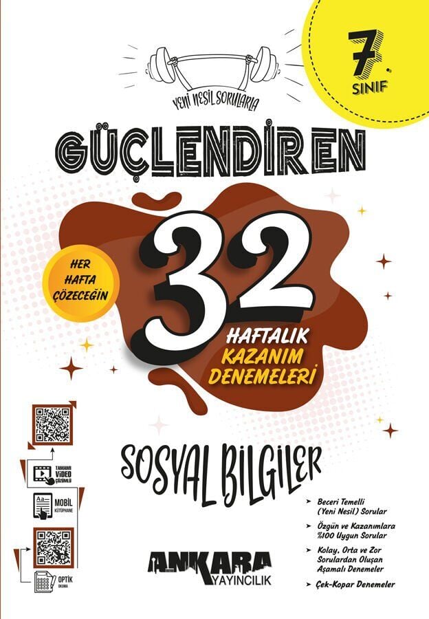 Ankara Yayınları 7. Sınıf Sosyal Bilgiler 32 Hafta Kazanım Deneme