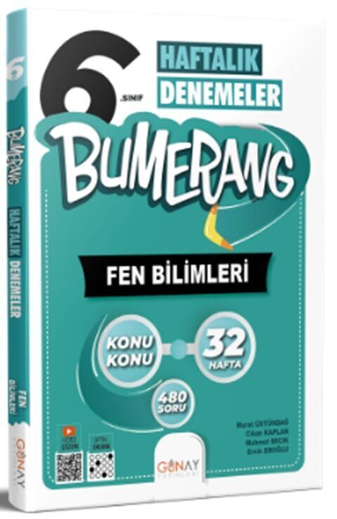 Günay Yayınları 6. Sınıf Bumerang 32 Haftalık Fen Bilimleri Denemeleri