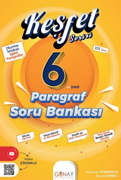 Günay Yayınları 6. Sınıf Keşfet Paragraf Soru Bankası