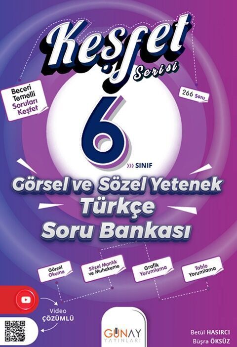 Günay Yayınları 6. Sınıf Keşfet Görsel Ve Sözel Yetenek Soru Bankası