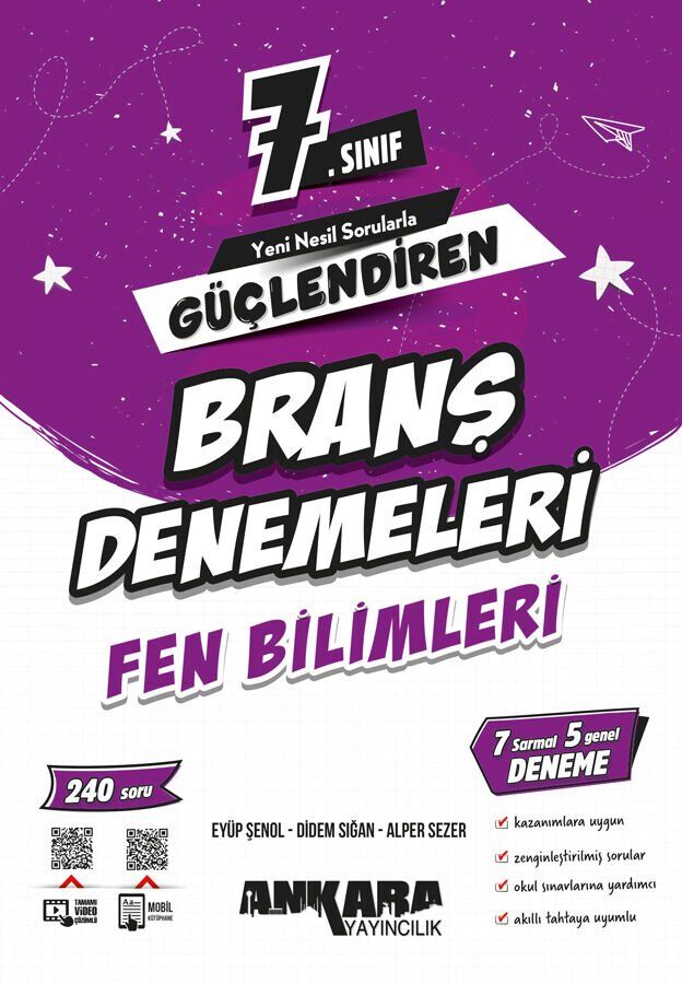 Ankara Yayınları 7. Sınıf Güçlendiren Fen Bilimleri Branş Denemeleri