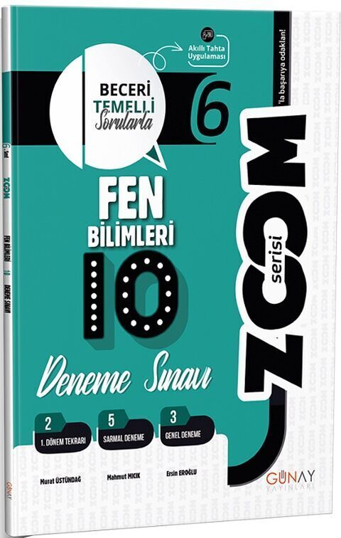 Günay Yayınları 6. Sınıf Fen Bilimleri 10'Lu Branş Denemeler
