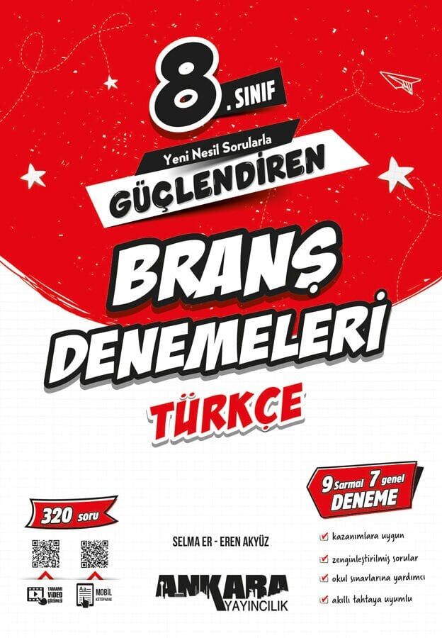 Ankara Yayınları 8. Sınıf Güçlendiren Türkçe Branş Denemeleri