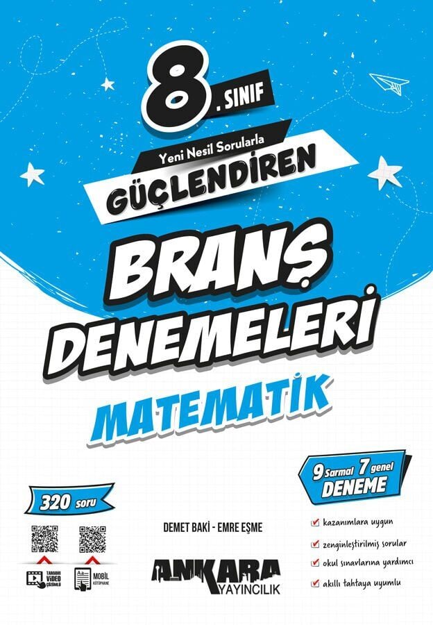 Ankara Yayınları 8. Sınıf Güçlendiren Matematik Branş Denemeleri