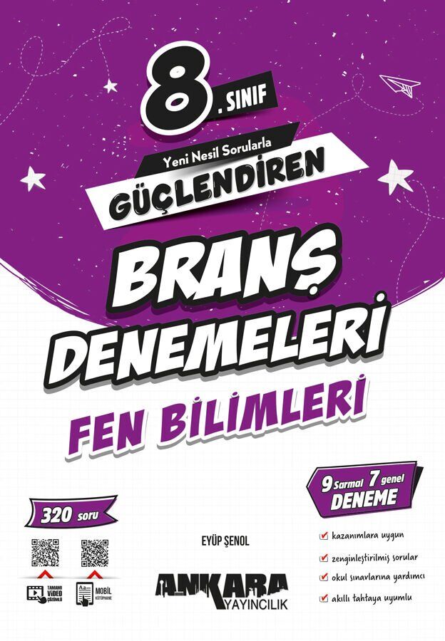 Ankara Yayınları 8. Sınıf Güçlendiren Fen Bilimleri Branş Denemeleri