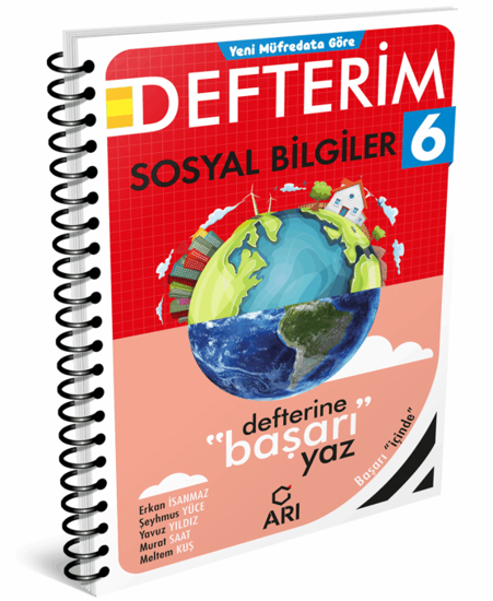 Arı Yayınları 6.Sınıf Sosyalimo Sosyal Bilgiler Defterim