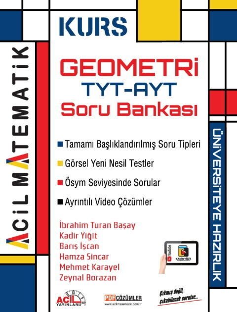 Acil Yayınları TYT AYT Geometri KURS Soru Bankası