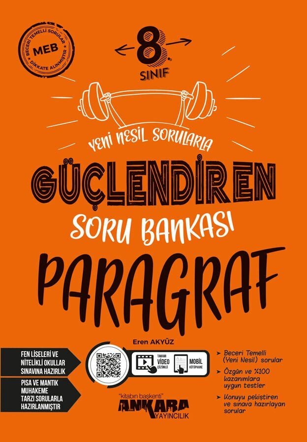 Ankara Yayınları 8. Sınıf Paragraf  Soru Bankası
