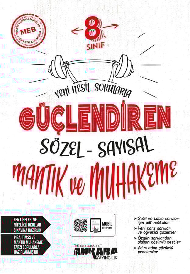 Ankara Yayınları 8. Sınıf Say-Söz Mantık Muhakeme Soru Bankası