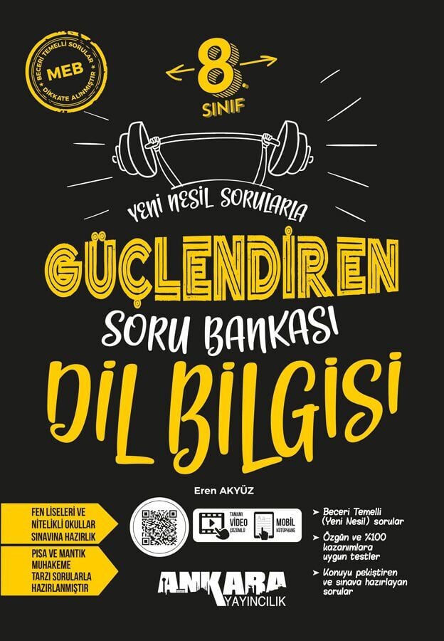 Ankara Yayınları 8. Sınıf Dil Bilgisi  Soru Bankası