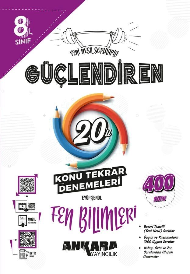 Ankara Yayınları 8. Sınıf Güçlendiren Fen Bilimleri 20 Li Konu Tarama Denemeleri