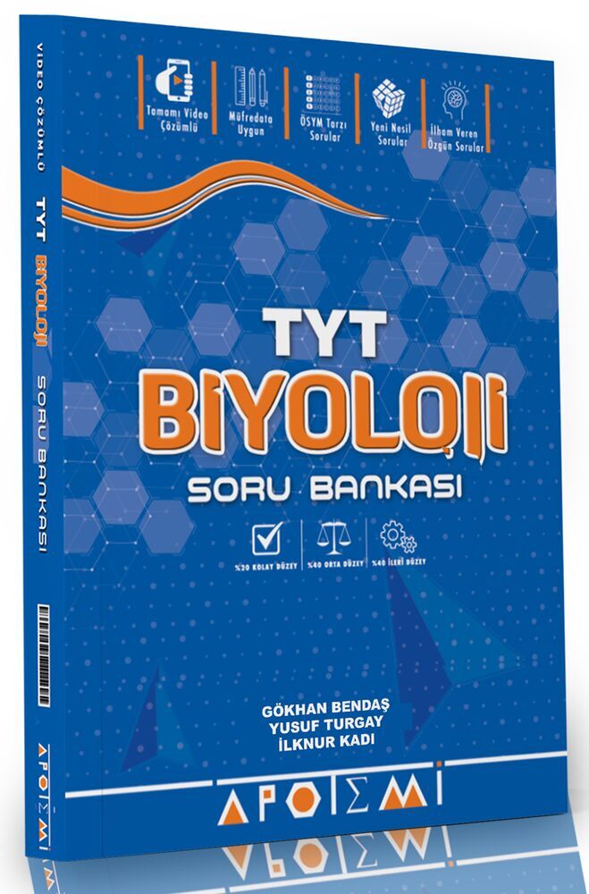 Apotemi Yayınları Tyt Biyoloji Soru Bankası