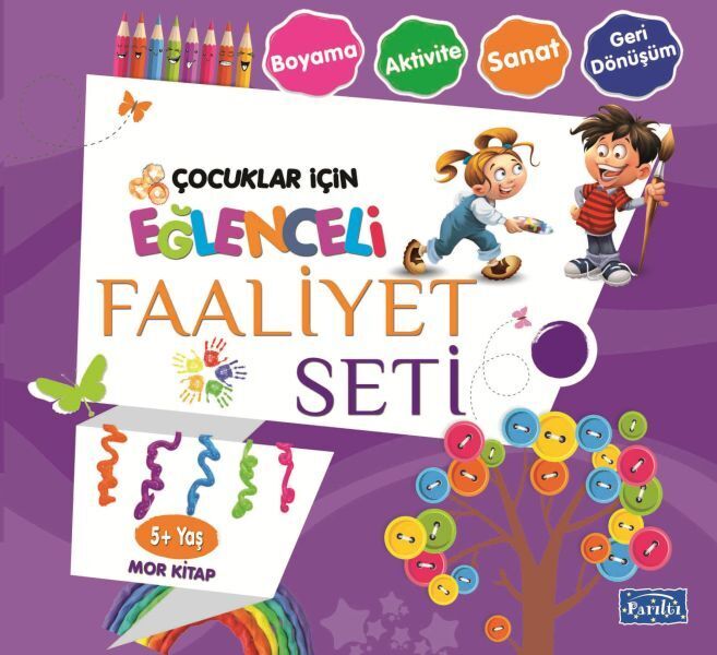 Eğlenceli Faaliyet Seti Mor Kitap 5 Yaş