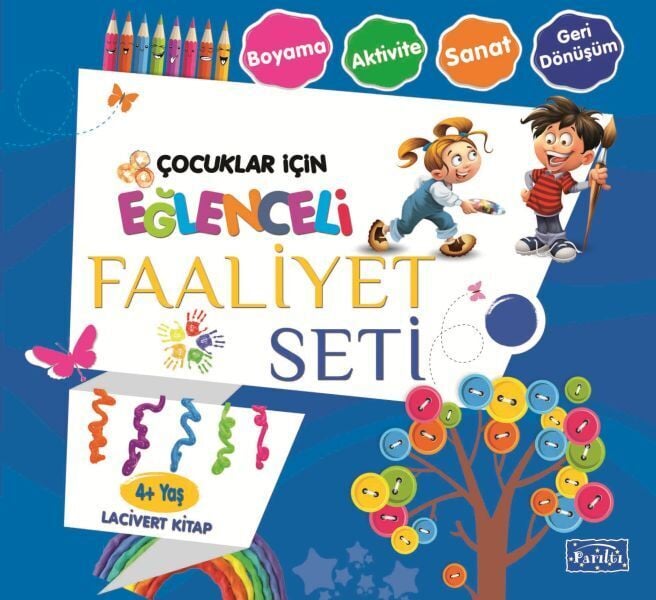 Eğlenceli Faaliyet Seti Lacivert Kitap 4 Yaş
