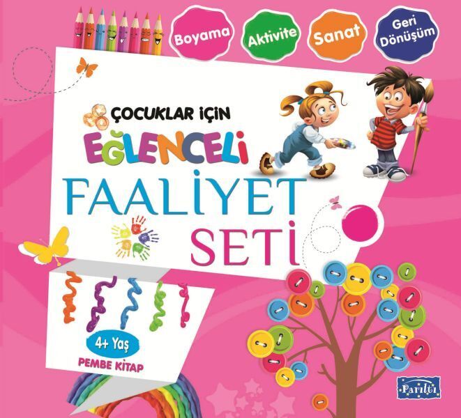 Eğlenceli Faaliyet Seti Pembe Kitap 4 Yaş