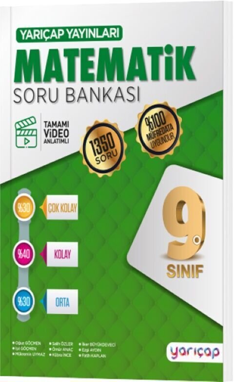 Yarı Çap Yayınları 9. Sınıf Matematik Soru Bankası