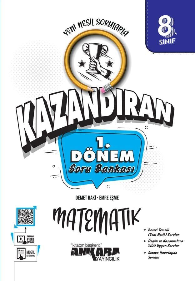 Ankara Yayınları 8. Sınıf 1.  Dönem Matematik Soru Bankası