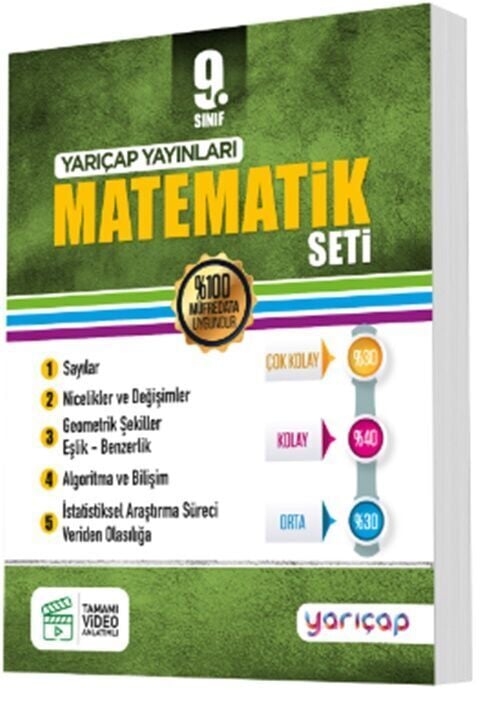 Yarı Çap Yayınları Yayınları 9. Sınıf Set Matematik