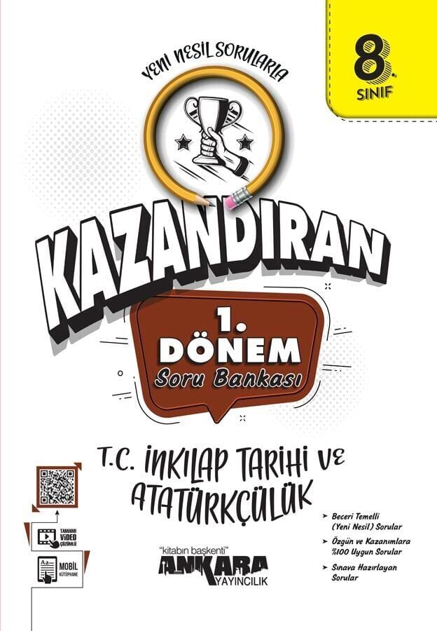 Ankara Yayınları 8. Sınıf 1.  Dönem İnkılap Tarihi Soru Bankası